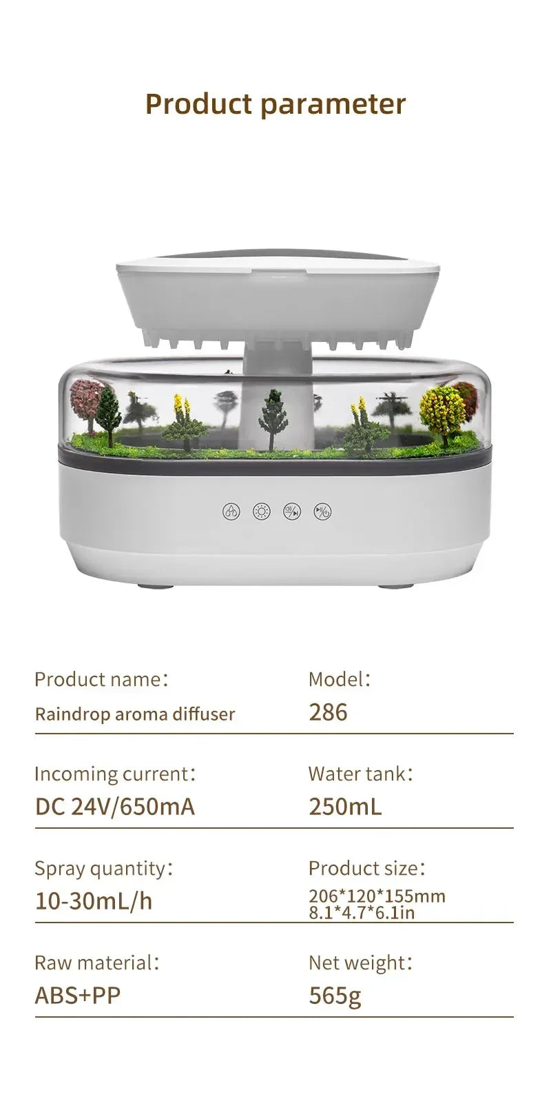 Rain Humidifier Raindrop