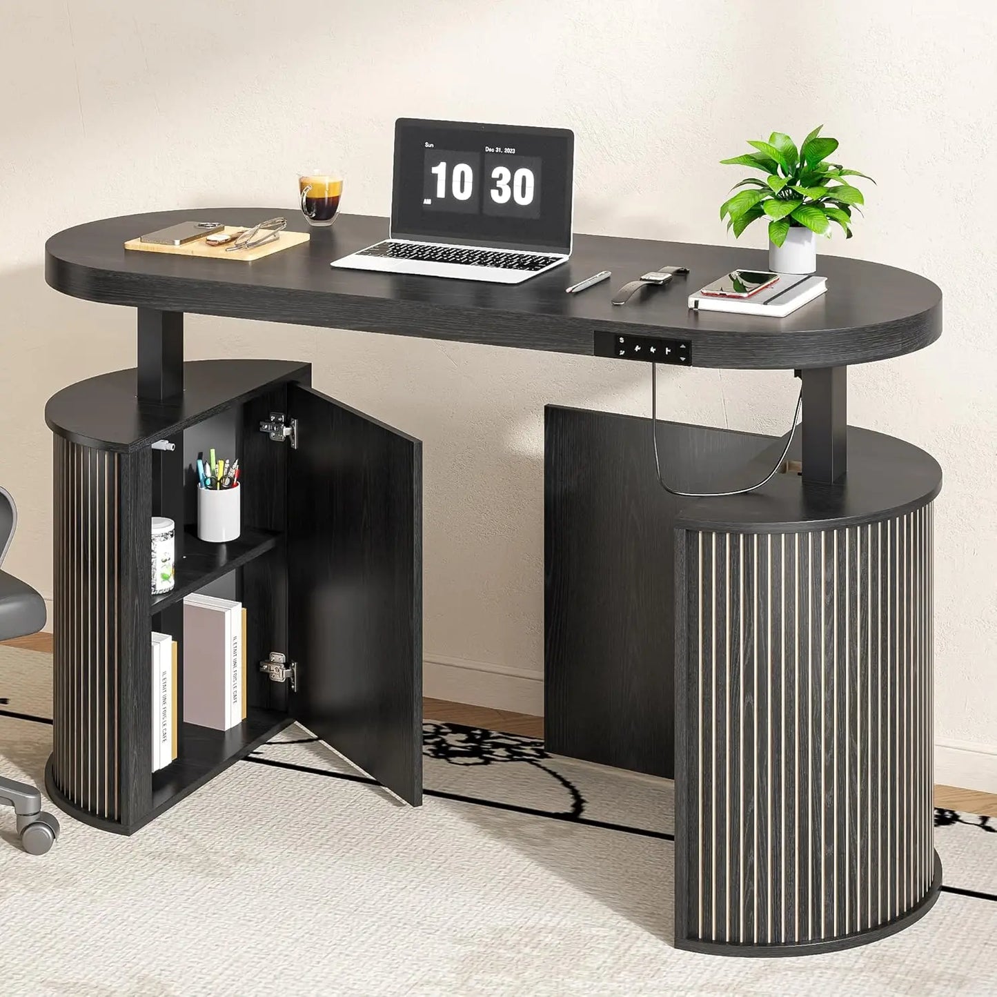 Electric Standing Desk with Storage