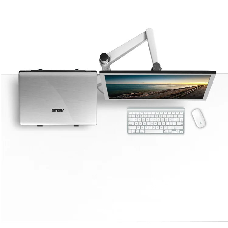 Dual Monitor and Laptop Desk Stand