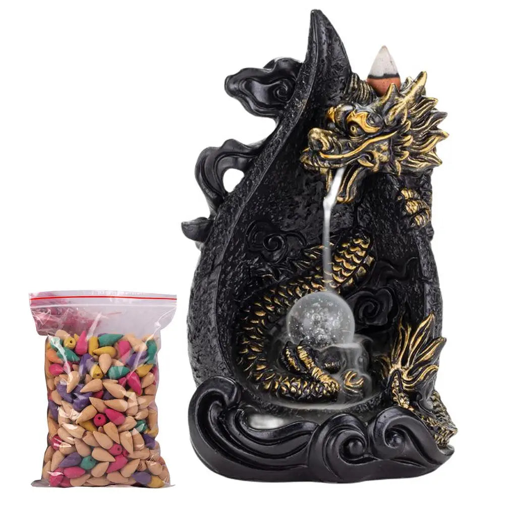 Dragon Waterfall Incense Burner