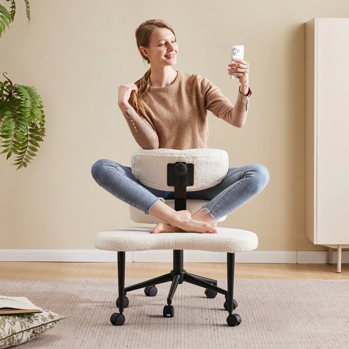 Ergonomic Kneeling Chair with Back Support