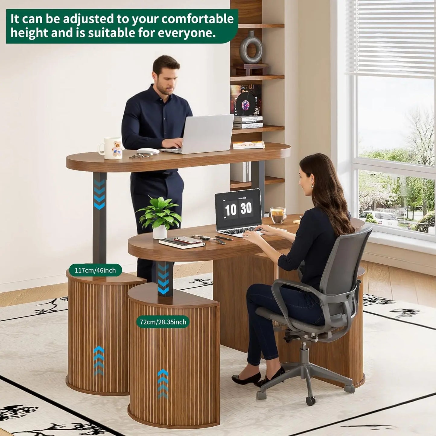 Electric Standing Desk with Storage