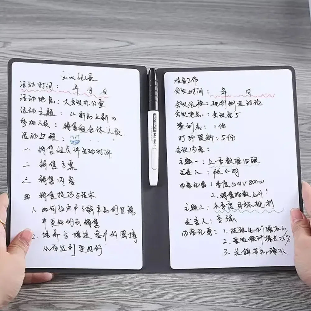 Portable Whiteboard Notebook