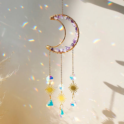 Dreamcatcher Crystal Suncatcher