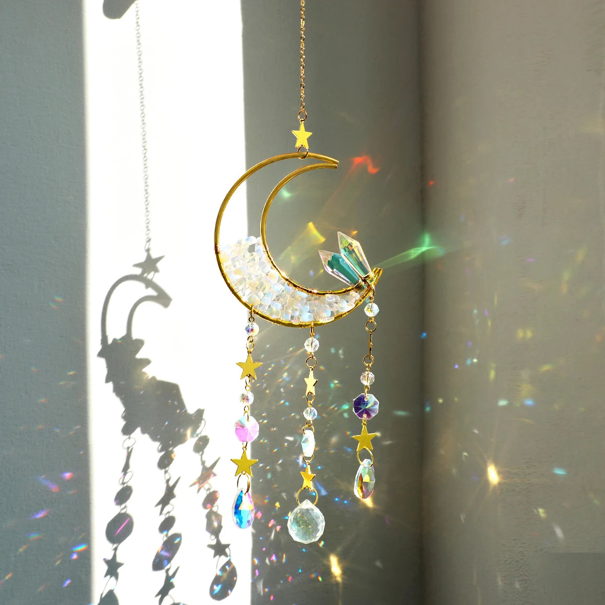 Dreamcatcher Crystal Suncatcher