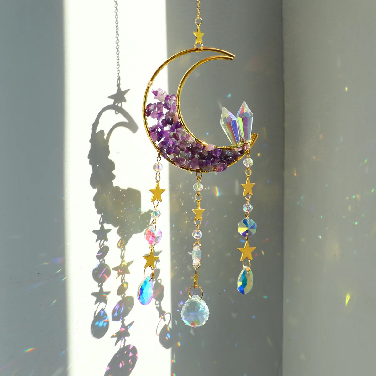 Dreamcatcher Crystal Suncatcher