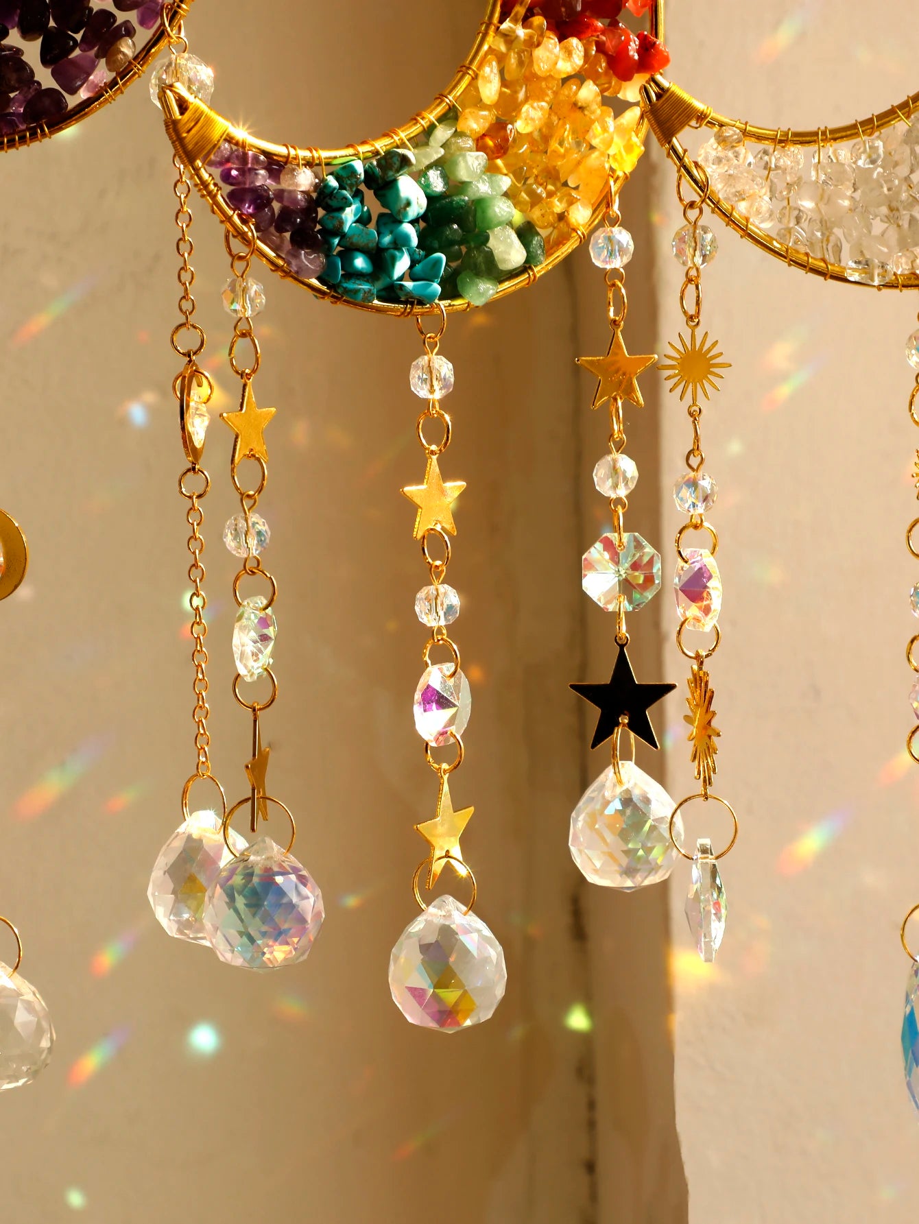 Dreamcatcher Crystal Suncatcher